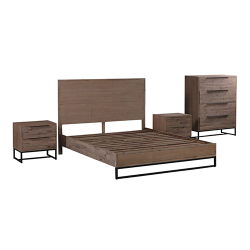 Hannah Solid Timber Multiple Size 4 pcs Bedroom Suite